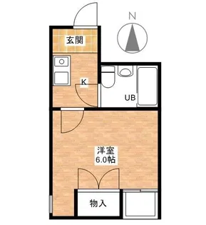グロリアマンション【2階】の間取り