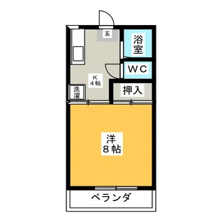サンリバーB【1階】の間取り