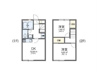 レオパレスHONGO【1階】の間取り