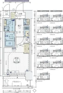 エステムコート難波WEST-SIDE IV ザ・フォース【10階】の間取り