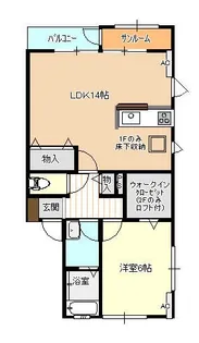 たんぽぽコーポ戸出【1階】の間取り