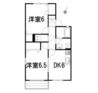 シュロス茅ヶ崎ウエスト【1階】の間取り