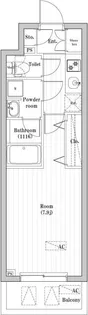 オーパスレジデンス武蔵小山【8階】の間取り
