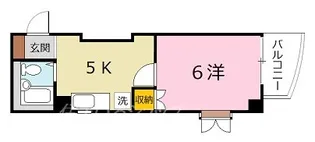グリーンヴァリィ金光一番館【4階】の間取り