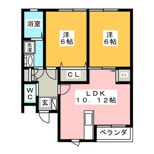 クレストSA【2階】の間取り