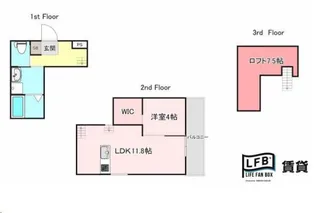 LFB APARTMENT西琴芝【2階】の間取り