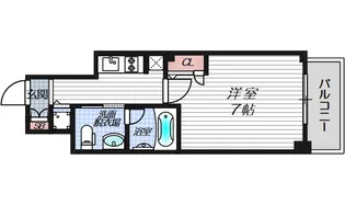 エスライズ東天満【9階】の間取り