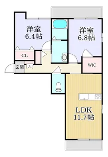 アビエ【2階】の間取り
