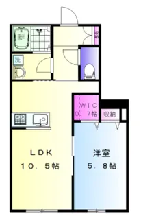 ドミールF鶴ヶ峰【1階】の間取り