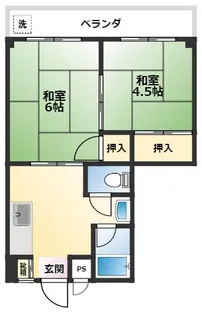プレジール葛飾宝町【1階】の間取り