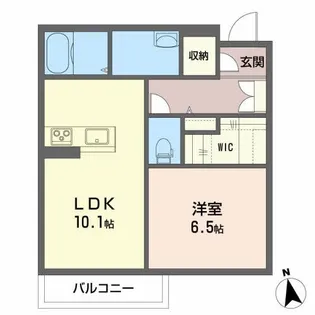 シャーメゾン心和【1階】の間取り
