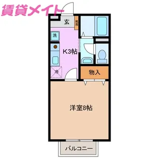 ピアチェーレ D【1階】の間取り