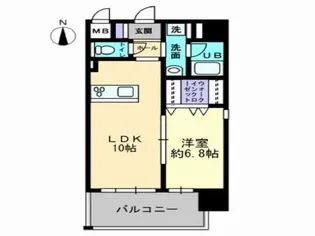 ハアラン高柳【5階】の間取り