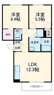 Ohana Hare A【1階】の間取り