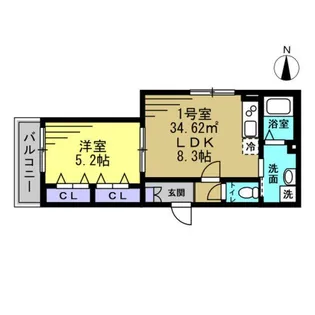 Ajour蘇我06【2階】の間取り