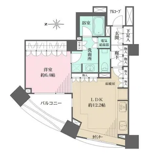 パークハウスオー・タワー【11階】の間取り