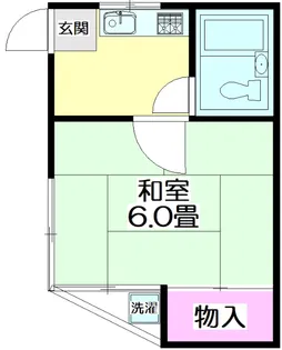 山岡コーポ【1階】の間取り