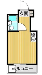 シャトー京橋【1階】の間取り