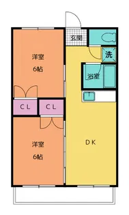 山の尻マンション【3階】の間取り