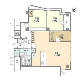 渋谷プロパティータワー【15階】の間取り