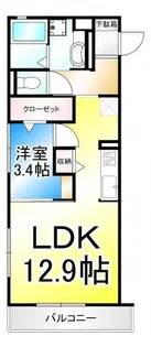 コラージュななせ【2階】の間取り