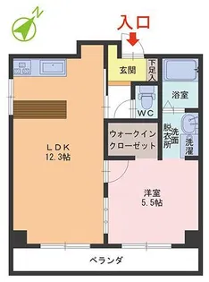 ヴィラ宝永【3階】の間取り