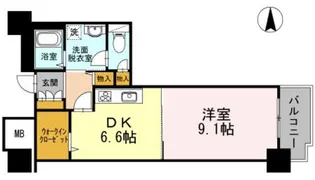 品川シーサイドビュータワー I【10階】の間取り