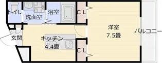m&mステータス国分【2階】の間取り