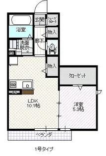 ル・グラン・アロー【1階】の間取り