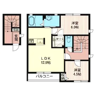 ベルアクア【2階】の間取り