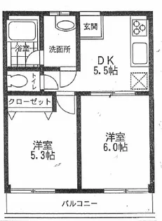 第二オモテハイツ【1階】の間取り
