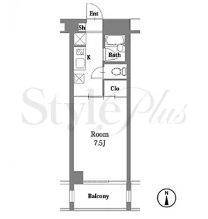 1Kの間取り画像