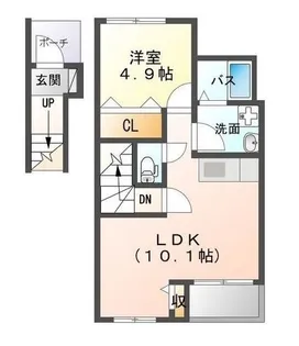 鹿児島県鹿児島市東谷山1【アパート】の間取り