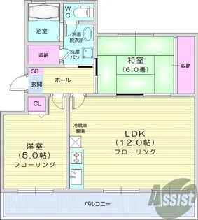山和コーポ【3階】の間取り