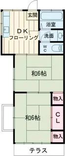 ユーハイツ【2階】の間取り