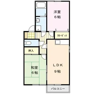 ガーデニアII【2階】の間取り