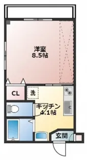 タカマツビル【4階】の間取り