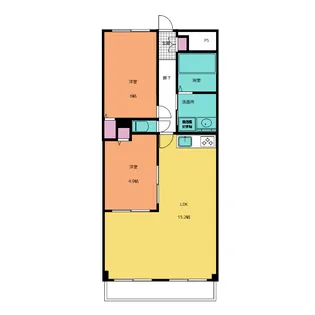 グレース磯山【1階】の間取り