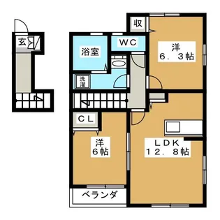 ソフィアおおたかの森 A棟【2階】の間取り