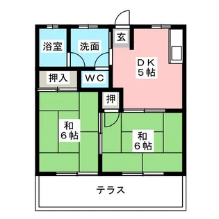 坪井アパート【1階】の間取り