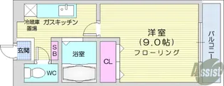 アラモード南光台【1階】の間取り