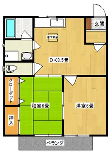 コーポラス・K【1階】の間取り