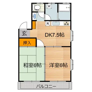 ヌーベルマンション帯山の杜 壱番館【2階】の間取り