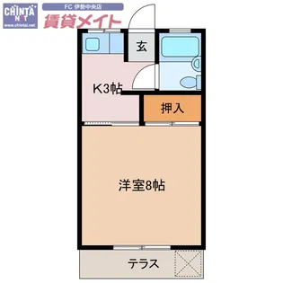 シャトルサンライズ【1階】の間取り