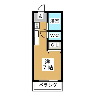 シティハイツ平安【2階】の間取り
