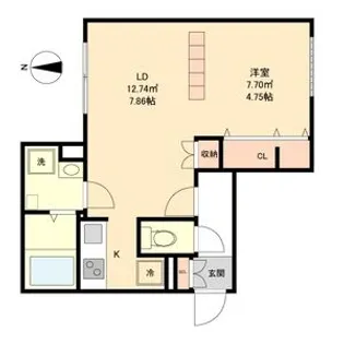 Branche覚王山II【2階】の間取り