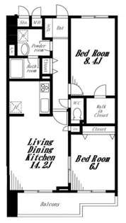 アイランフェル学芸大【3階】の間取り
