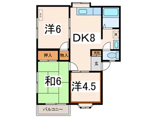 メゾンフレ-ル【2階】の間取り