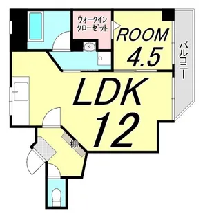 広島県広島市中区舟入本町【マンション】の間取り