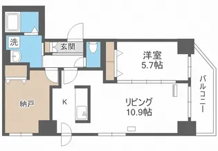 Hills Garden 東札幌【10階】の間取り